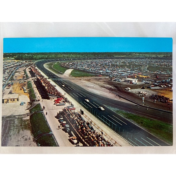 Other - Daytona International Speedway‎ Vintage Postcard RPPC Daytona Beach FL Unposted